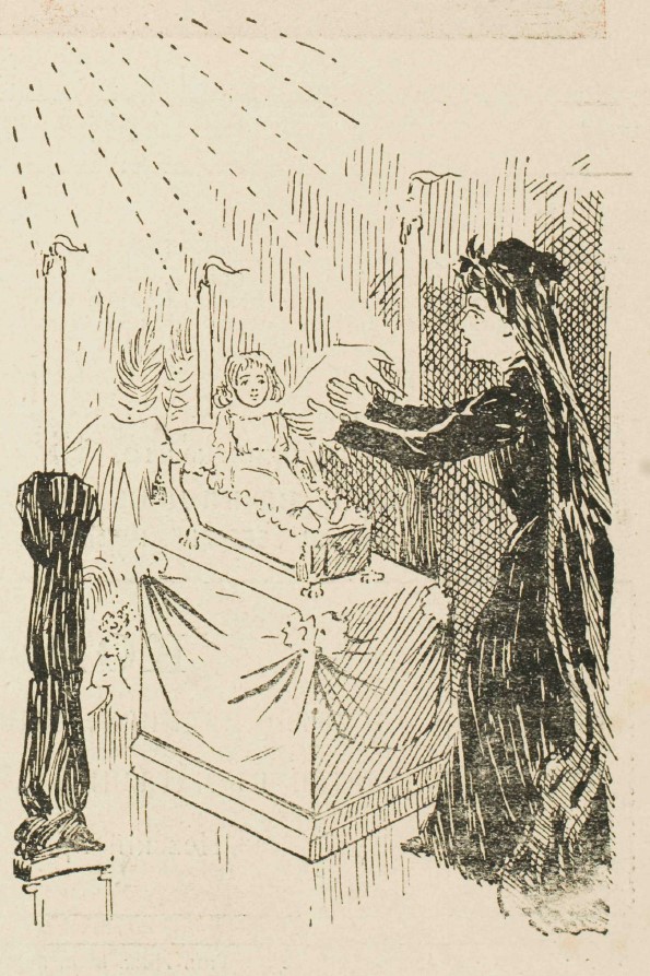 женщина с ребенком ангелом. Журнал коса 1906 год